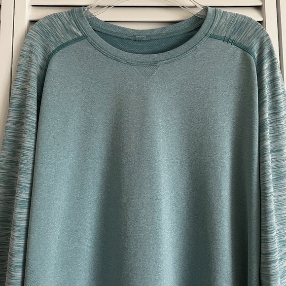 Lululemon Metal Vent Tech Long Sleeve teal men’s large rare - Picture 2 of 12